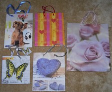 5 kleine-große Geschenktüten Geschenktaschen Geschenkverpackung Diverse