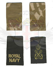 UK ROYAL NAVY Ausgabe Wüste Dpm & Schwarz Rang Slide,Petty Offizier Kostüm