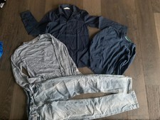 TOP 4 Teile Shirt, Hemd, Hose, Pulli Blau H&M u. A  Gr. 146/152