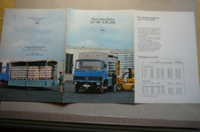 Prospekt Mercedes LKW LP 709 - LPL 1113 von