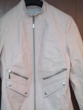  sexy Damenjacke modern echt Leder neuwertig rosa Gr36/38 TMC