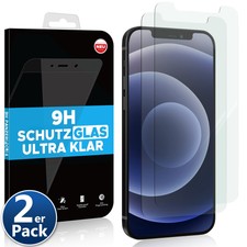 2x Echt Glas Schutzglas für iPhone 14 13 12 11 XR XS 8 Pro Mini Max Panzerfolie