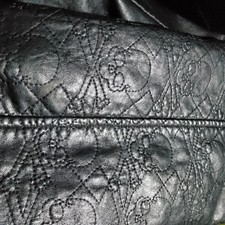 Philipp Plein Lederjacke Größe L original für Herren, Ärmel mit Totenkopf Muster