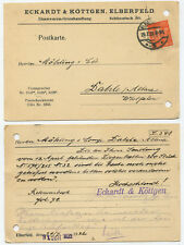 42479 - Postkarte - Eckardt & Köttgen Eisenwaren - Elberfeld 29.7.1922