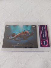 Topps Formula 1 Lights Out 2021 Aqua McLaren F1 #/50 PRISM RAW GRADE 8.5 