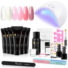 15ml Poly Gel Set 30ml Nail Liquid mit 36W UV LED Lampe Nagellack Starterkit