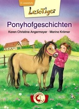 Lesetiger - Ponyhofgeschichten: Erstlesebuch mit großer Fibelschrift für Kinder 