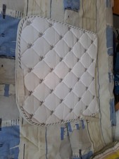 Schabracke vsd weiß mit Pferd