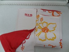 HIS Bettwäsche 4-teilig bunt rot gelb orange creme 