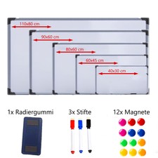 Magnettafel Wandtafel Whiteboard Magnetwand Pinnwand Weißwand lackiert Memoboard