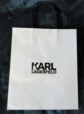Karl Lagerfeld Tasche / Papiertüte →30cm x 27cm x 12cm←  weiß