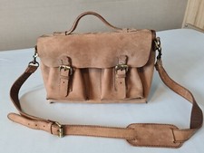 Greenland Herren Aktentasche Umhängetasche Office Bag Wildleder braun / beige