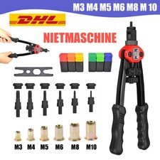 Nietzange Nietmutternzange-Set Profi Nietmaschine Gewinde Nuss M3-M10