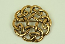 Brosche Bronze Keltische Knoten Kelten Wikinger Bronzeschmuck schwer 18g groß