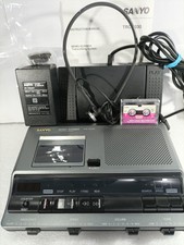 Sanyo TRC-6030 MicroKassette Desktop Transkription Kit & Fußpedal