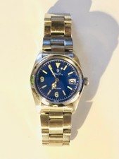 Original Rolex Oysterdate Precision / blaues Zifferblatt und Submariner Armband 