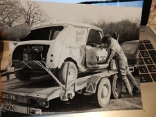 Presse Foto ein Paar strensall Gras Racing Dave Ballungs & Dave glassby