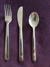 BRITISCHES MIDLAND IN-FLIGHT BESTECK SET FRÜH CIRCA FRÜH BIS MITTE DER 90ER JAHRE IN SEHR GUTER ZUSTAND 