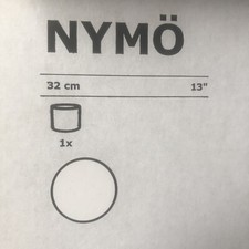 Ikea Lampenschirm NYMÖ 32cm, weiß und innen gold Neu und OVP 303.772.04