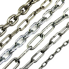 Stahlkette Edelstahlkette Kette Langgliedrig Kurzgliedrig Eisenkette verzinkt