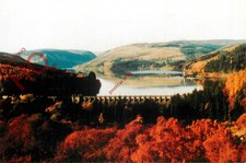 Postkarte:: Lake vyrnwy DAM & Wasserturm