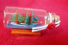 Flaschenschiff - A.v.Humboldt Souvenir Deko 6x3 cm ?NEU?