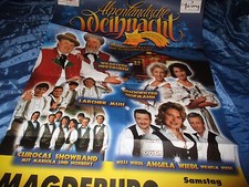 Plakat , Werbung , VOLKSMUSIK  in Magdeburg , 12. Dezember 1998