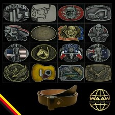 Gürtelschnalle Buckle Gürtelschliesse Koppel Skull Biker Cowboy Adler USA Flagge