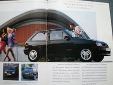 Prospekt OPEL CORSA A 9/1990 City/Swing/Joy/GSi + Daten /Aussta./Extras
