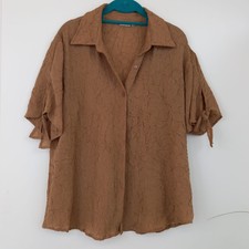 Bluse Gr. 42 Braun Neu