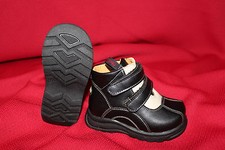 Mädchen Schuhe Halbschuhe schwarz Klettverschluss Gr 27 28 29 30 31 32