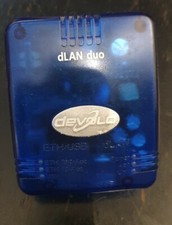 Devolo dLAN duo PowerLine PowerLan Adapter MT 2069 mit LAN & USB in Blau