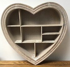 Herzförmiges Regal schwimmende Wandmontage Displayeinheit