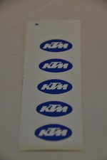 KTM Motorrad Mofa Moped Aufkleber, 20 Stück - 70/80er Jahre - original
