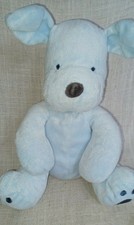 Hellblaue m&s Welpe Hund Rassel Stofftier. 09763289 5/11