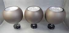 Kugellampen 3x ERCO-Strahler 70er Jahre "Space Age Lampen" mit LED-Leuchtmitteln