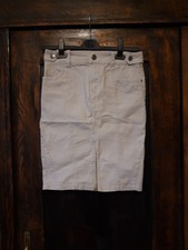 Damen MNG Gr. 34 XS Bleistift Rock knielang grau