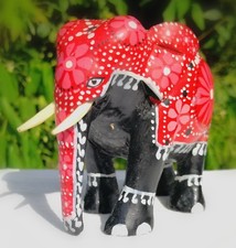 Peraheraelefant - rot - 10x8x5cm - Sri Lanka Kandy