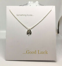 Glücksbringer Kleeblatt Halskette Präsentation Karte & Umschlag Geschenk St. Patricks Day j62