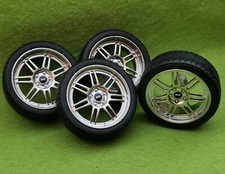 #1038 1:18 Ø36mm GMP CHROMFELGEN FELGEN Zubehör Tuning Diorama
