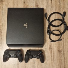 Sony PlayStation 4 Pro 1TB Spielkonsole - Schwarz + 2 Controller leise