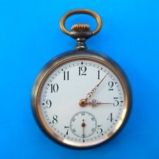 kleine (unisex), brünierte TASCHENUHR, Ankerhemmung, gute Funktion, ca.1915