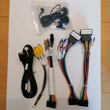 Auto Radio 20PIN Stecker Adapter ISO Anschluss Kabel Android Video Mic USB 6st