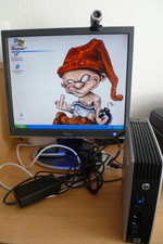 komplett pc monitor-tastatur-maus-netzteil-vga kabel-usb-lan-cpu 1,2 GHz-16GB