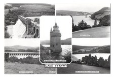 Lake vyrnwy DAM Wasserturm Powys Welsh Wales alte Frith Foto Postkarte