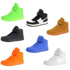 Herren Damen Sneaker Sportschuhe Hi-Top Basketball Neon Freizeit Schuhe 63777