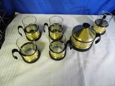 Teeservice Kaffeeservice 4 Tassen - Milchkanne - Zuckerdose Swissgold Elfo