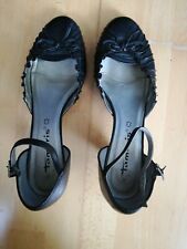 Tamaris Damen Schuhe Größe 41 Pumps Riemchenpumps Leder schwarz 