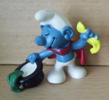 Schleich 2.0114 - 1979 - W. BERRIE CO. - Schlumpf Zauberer (Zylinder schwarz)