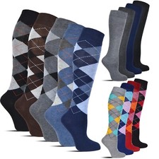6-12 Paar Damen Herren Kniestrümpfe Baumwolle Mädchen lange Socken Reitstrümpfe 